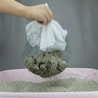 Lot de 10 filtres réutilisables en filet pour litière de chat, hygiéniques et durables, facilitant le nettoyage et le contrôle des odeurs