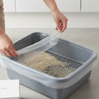 Lot de 10 filtres réutilisables en filet pour litière de chat, hygiéniques et durables, facilitant le nettoyage et le contrôle des odeurs